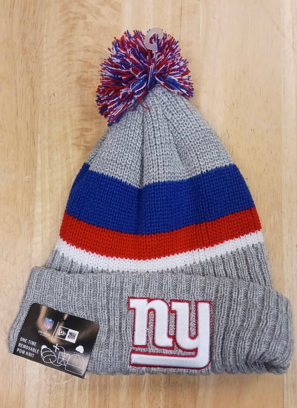 New York Giants NFL Era winter knit Hat with Pom