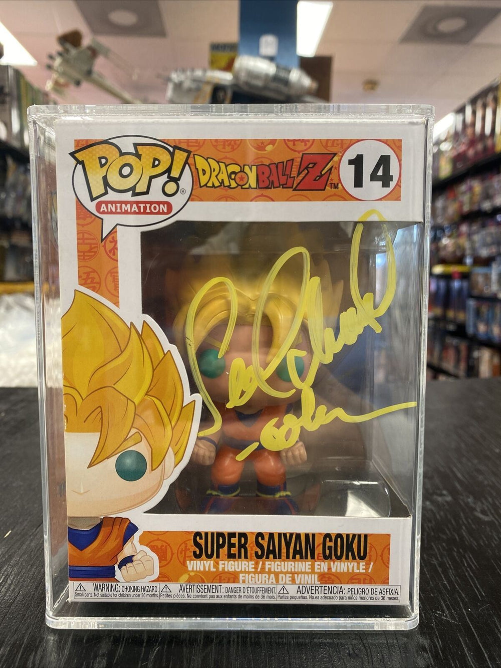 Sean Schemmel signed Goku (Funko Pop, Dragon Ball Z) *JSA/CAS GRADED 85+*