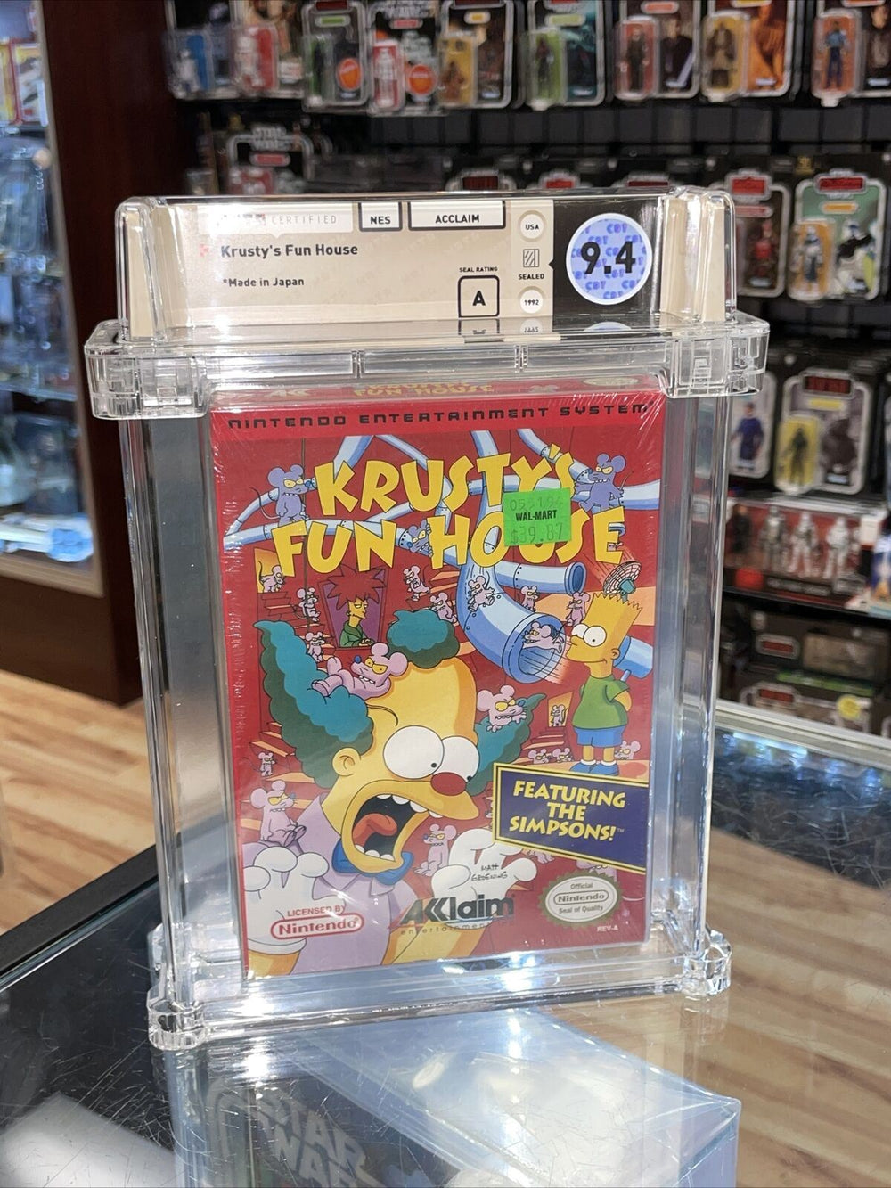 Simpsons Krusty Fun House (NES Nintendo, Sealed) **WATA Graded 9.4**