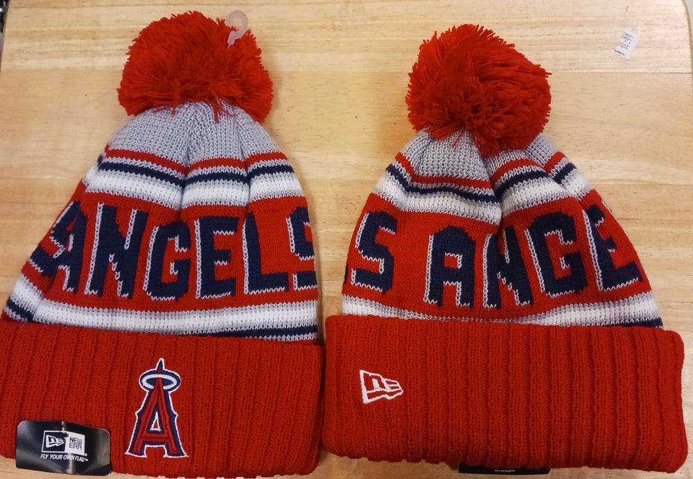 Anaheim Angels MLB New Era winter Hat with Pom
