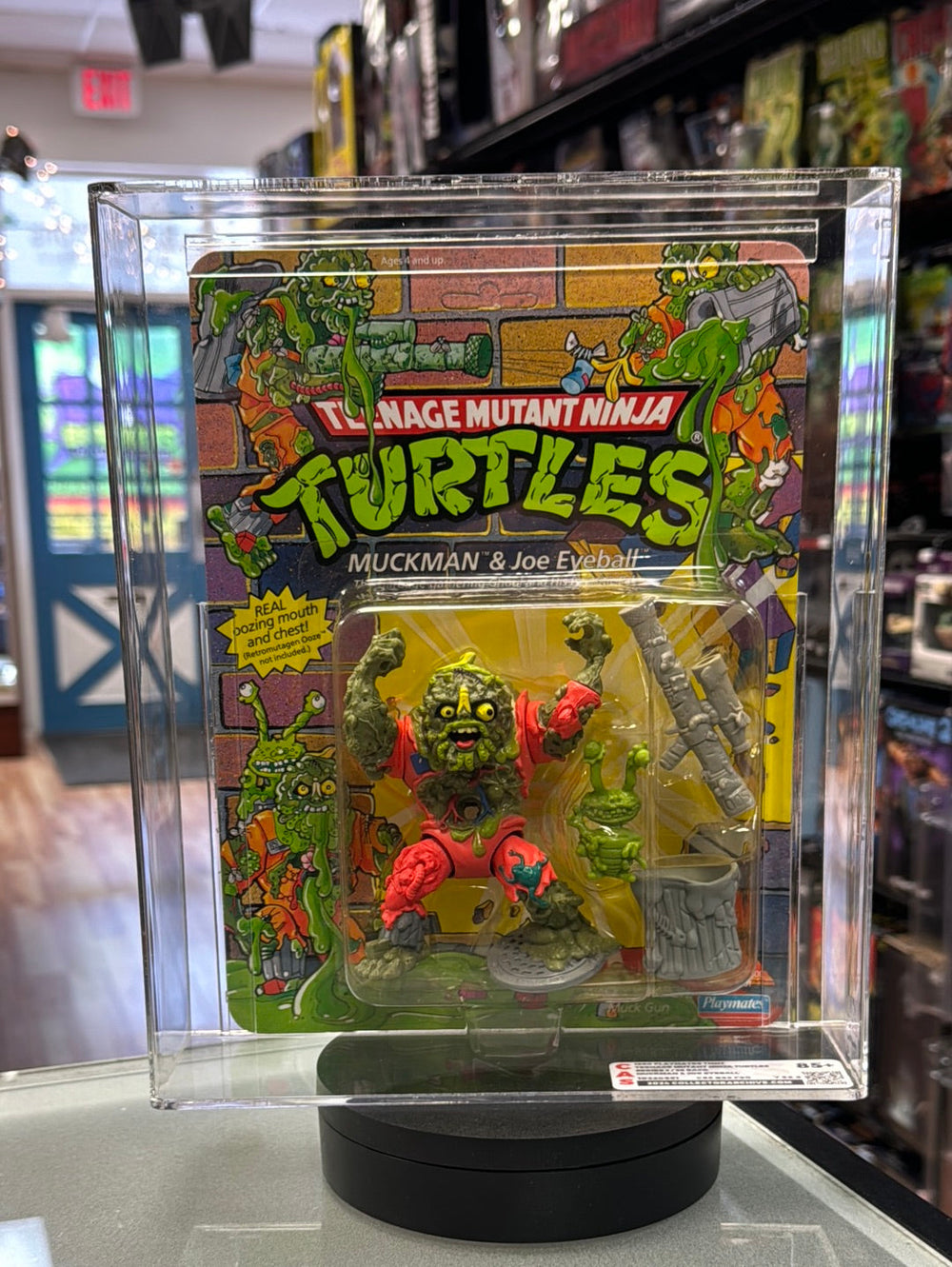 Muckman & Joe Eyeball 28 Back (Vintage TMNT Ninja Turtles, Playmates) **CAS Graded 85+**
