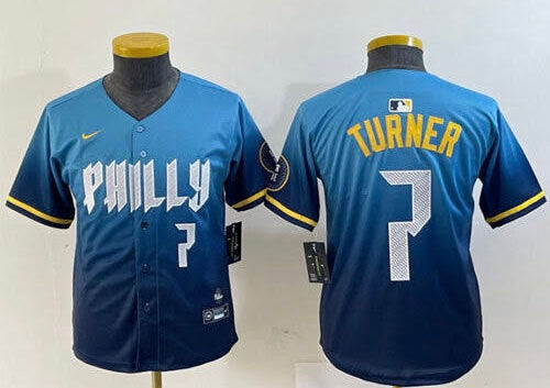 Trea Turner YOUTH KIDS Philadelphia Phillies Official City