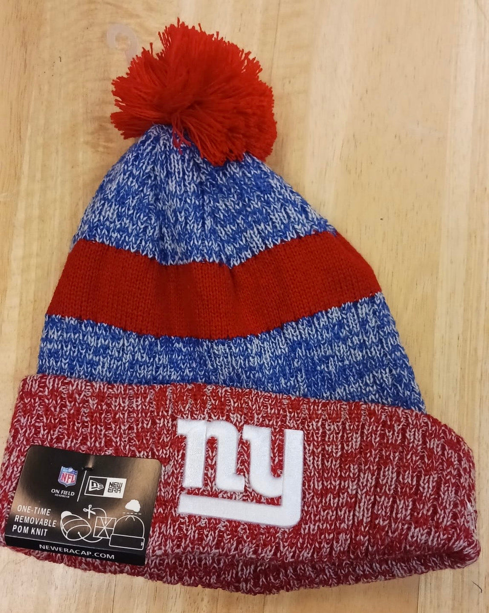 New York Giants NFL Era winter knit Hat with Pom