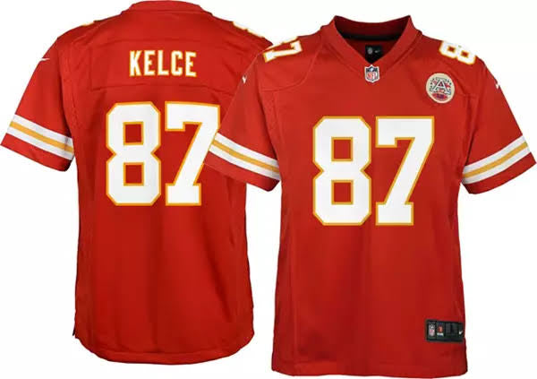 Travis Kelce Kansas City Chiefs official NFL Nike Jersey red