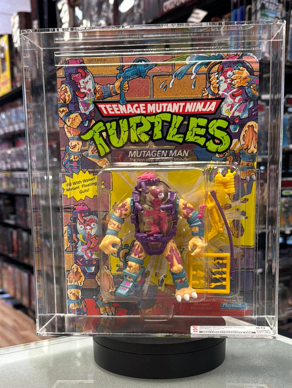 Mutagen Man 37 Back (Vintage TMNT Ninja Turtles, Playmates) **CAS Graded 80**