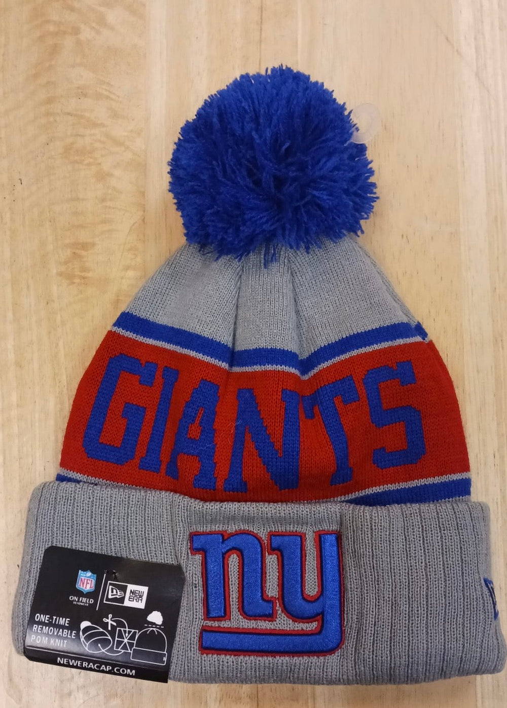 New York Giants NFL Era winter knit Hat with Pom