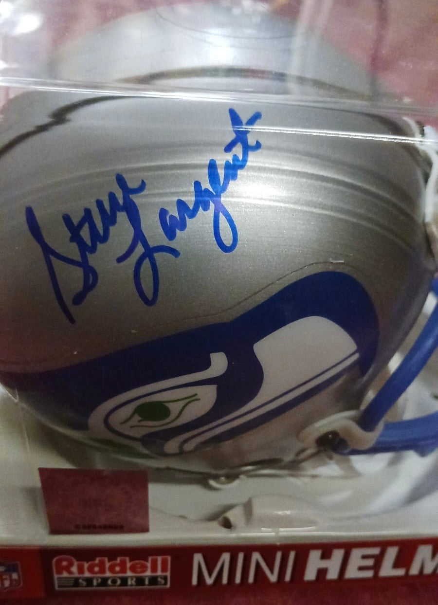 Steve Largent Autographed Seattle Seahawks Mini Helmet with