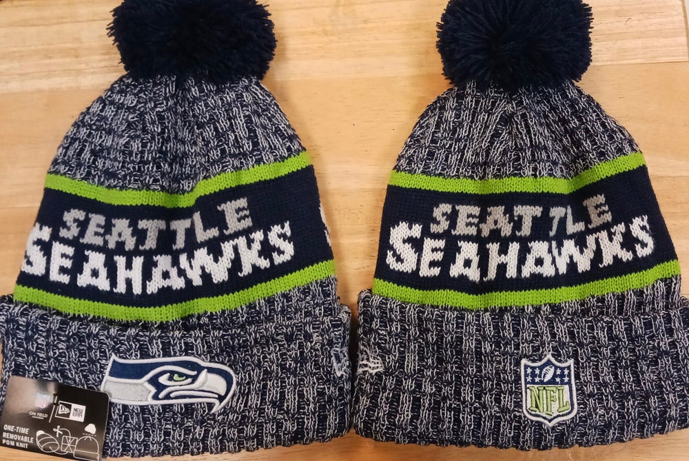 Seattle Seahawks NFL New Era winter Hat with Pom