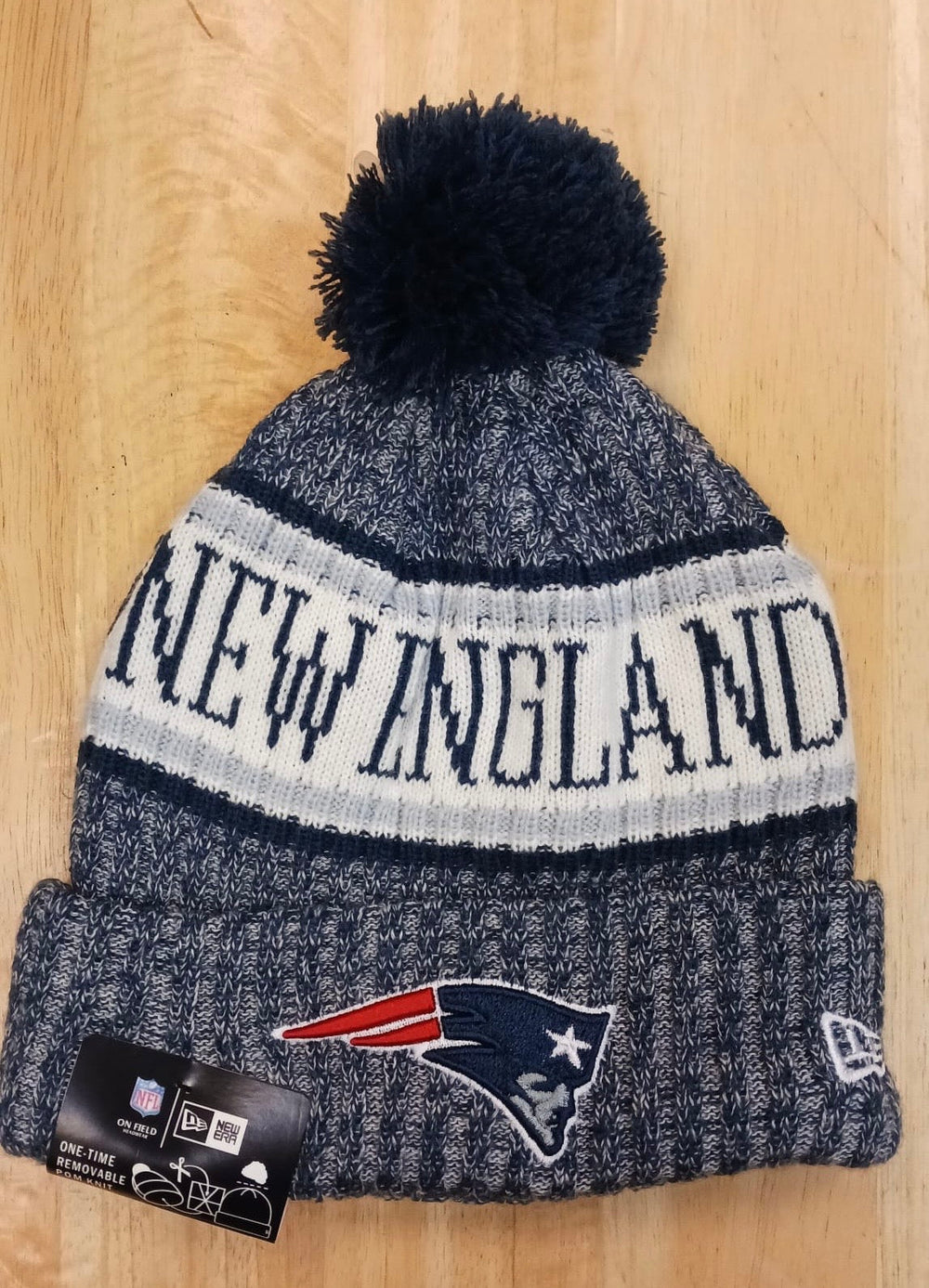 New England Patriots NFL Era winter knit Hat with Pom