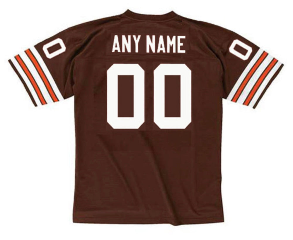 Any name & Number Classic Cleveland Browns NFL Mitchell &