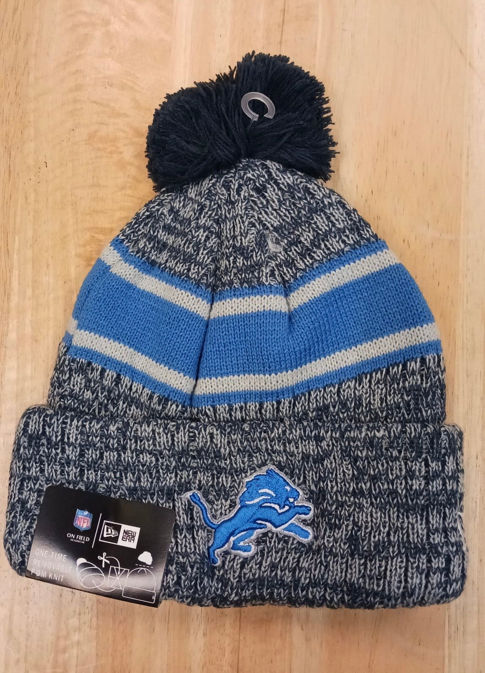 Detroit Lions NFL New Era winter knit Hat with Pom