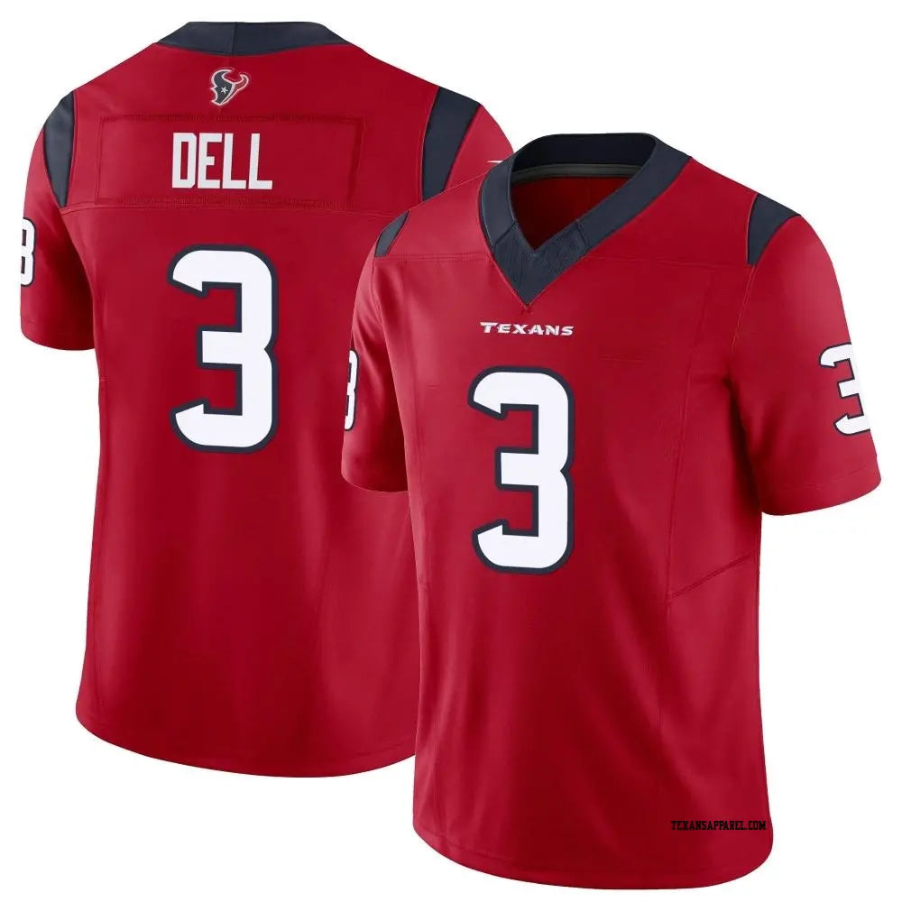 Tank Dell Houston Texans official NFL Nike Jersey red