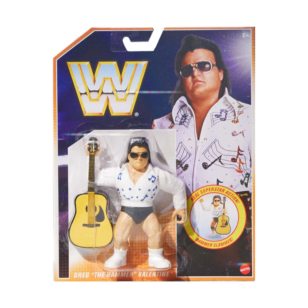Rhythm & Blues Greg The Hammer Valentine (WWE Retro, Mattel) SEALED