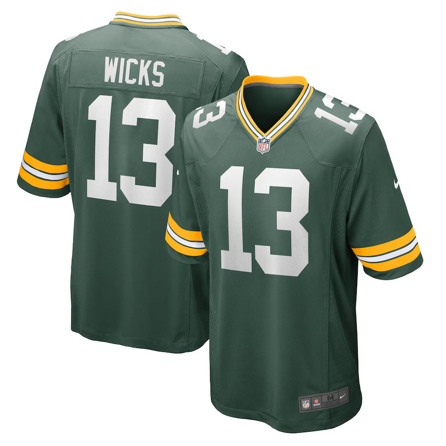 Dontayvion Wicks Green Bay Packers NFL Nike Jersey