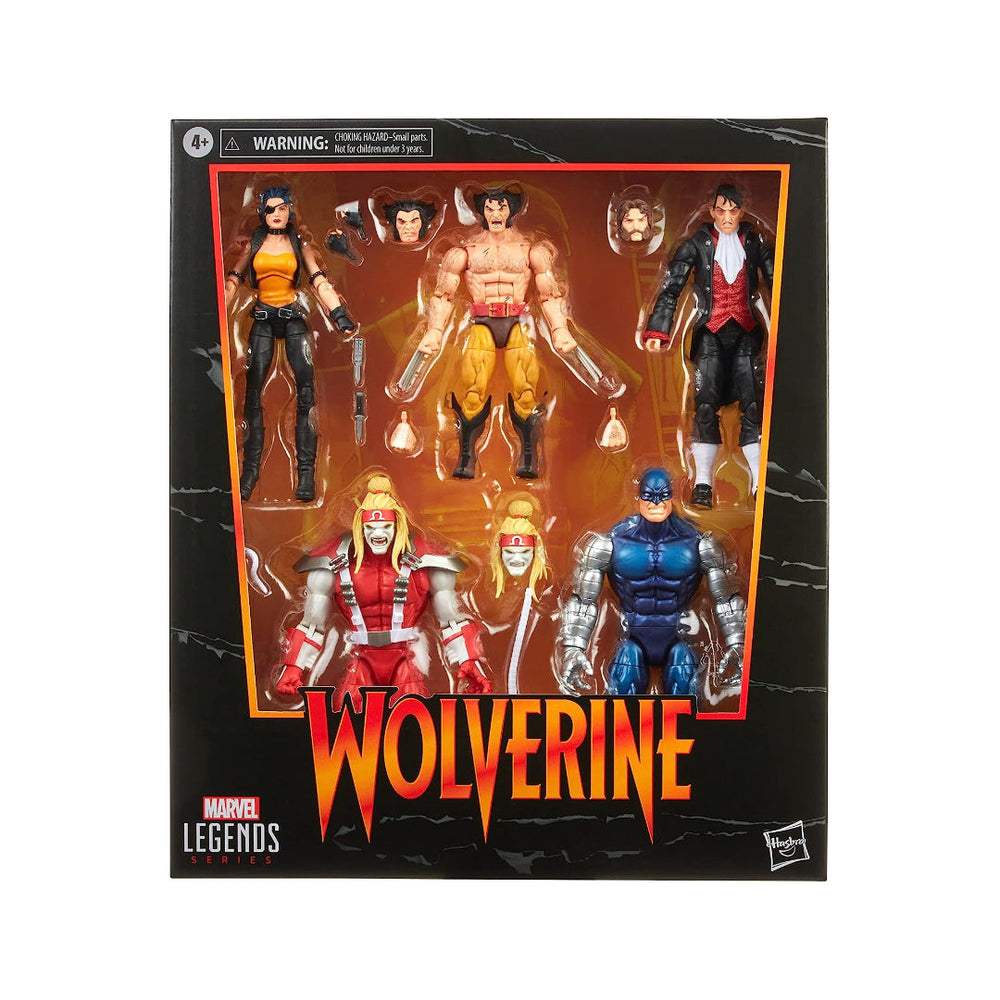 Wolverine 5 Pack with Omega Red, Cyber, Callisto & Wyngarde (Marvel Legends, Hasbro)