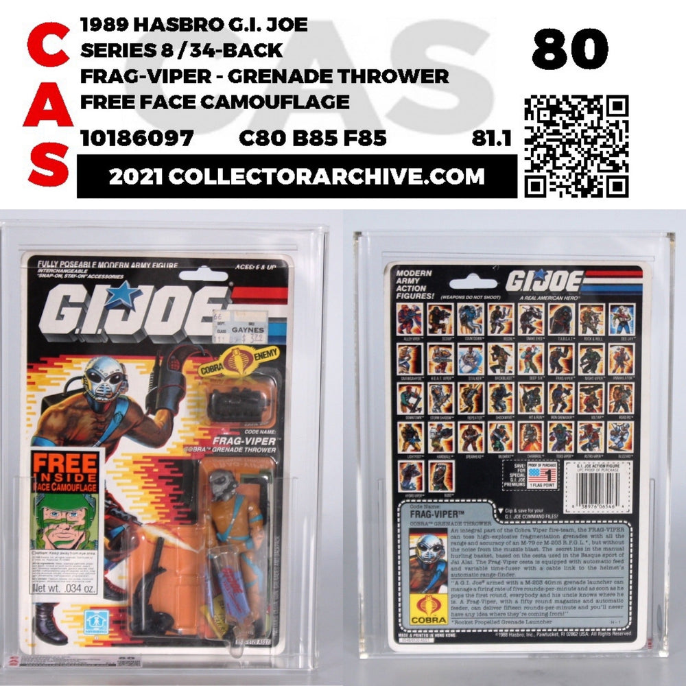 Frag Viper w/ Camo (GI Joe, Hasbro) **CAS Graded 80**