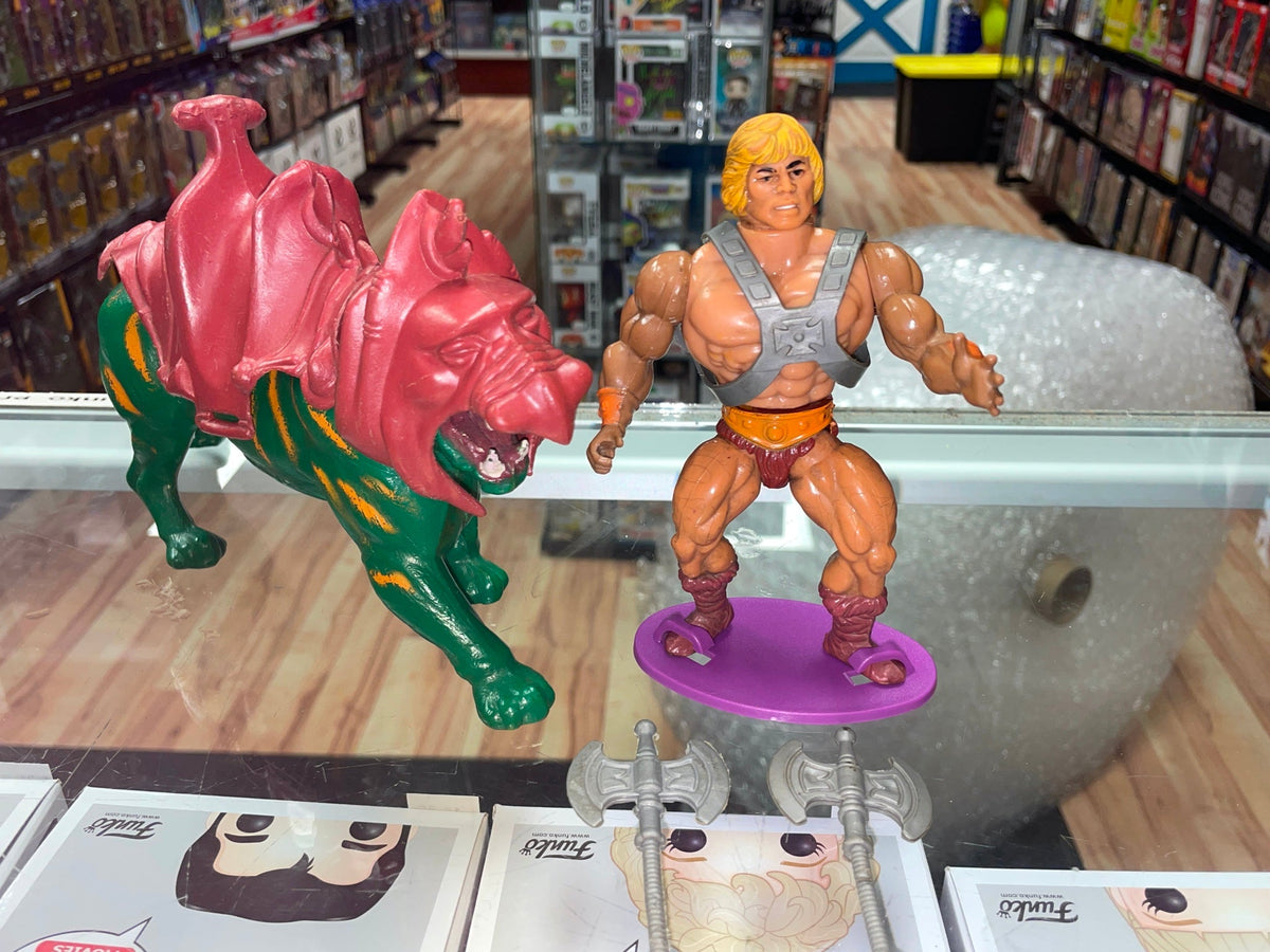 Heman w/ BattleCat (MOTU Masters of the Universe, TopToys) **US Seller**