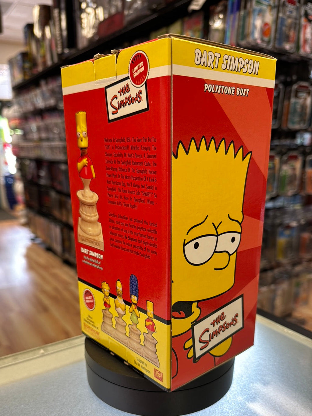Bart Simpson Polystone Bust (Vintage Sideshow, The Simpson) NEW OPEN BOX product image 6, provided for visual reference and