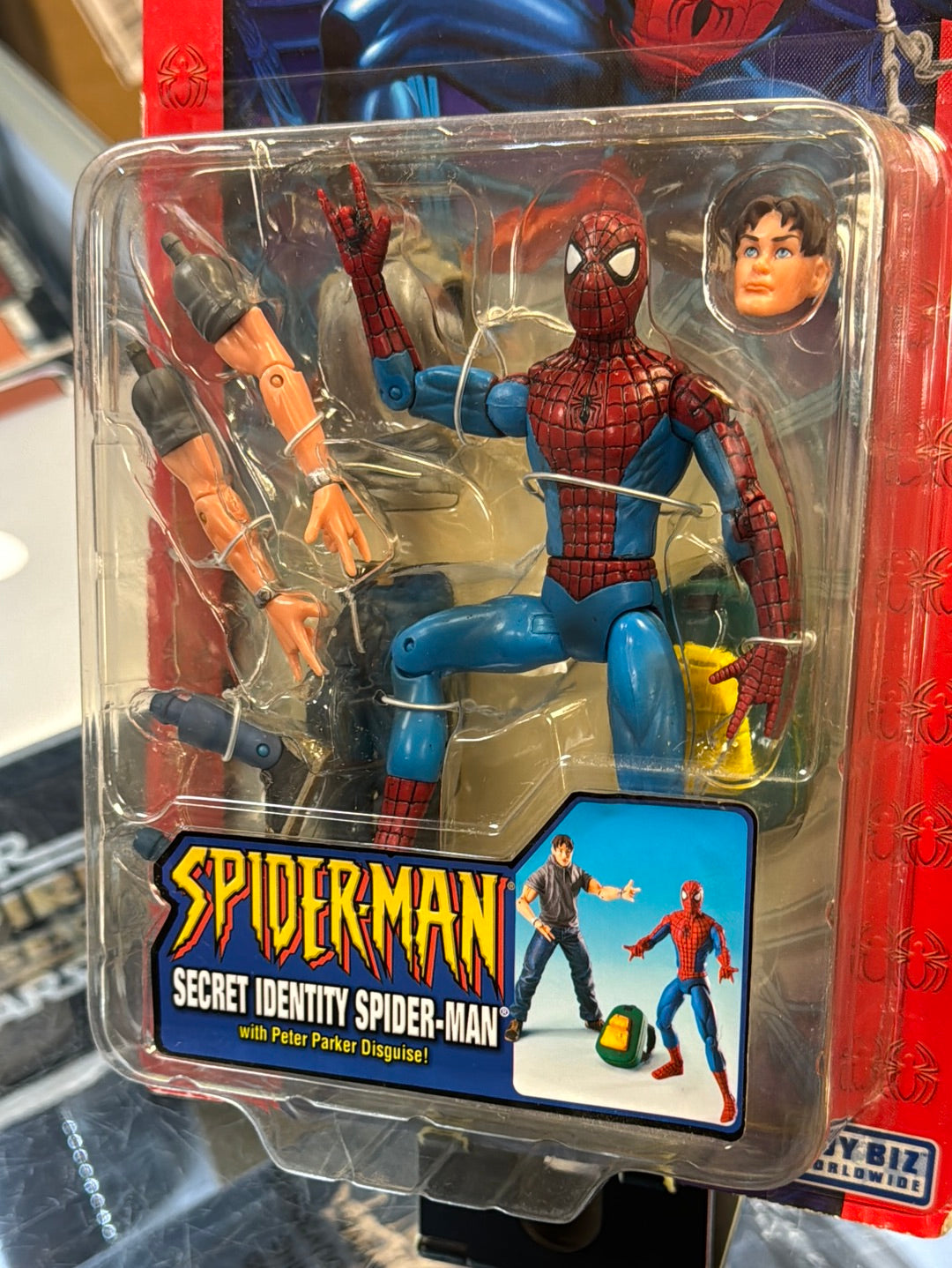 Secret Identity Spider-Man (Vintage Amazing Spider-Man, Toybiz) Sealed product image 16, provided for visual reference and