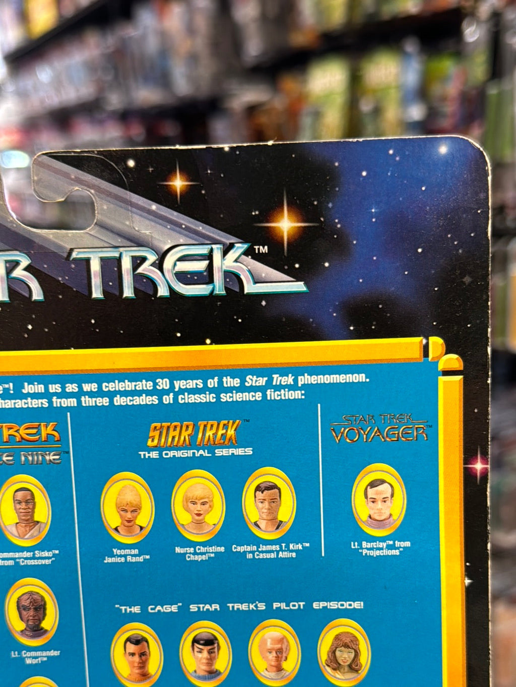 LT Reginald Barclay LE 3,000 (Vintage Star Trek, Playmates) SEALED product image 12, provided for visual reference and