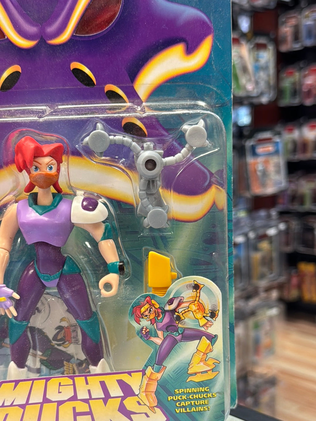 Mallory (Vintage Mighty Ducks, Mattel) SEALED product image 5, provided for visual reference and product detail review