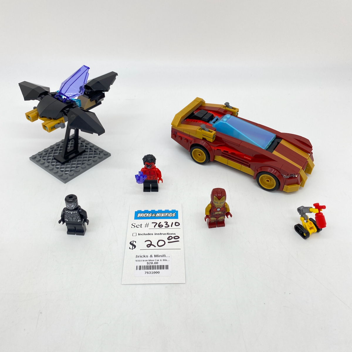 76310 Iron Man Car & Black Panther vs. Red Hulk (U) product image 1, provided for visual reference and product detail review