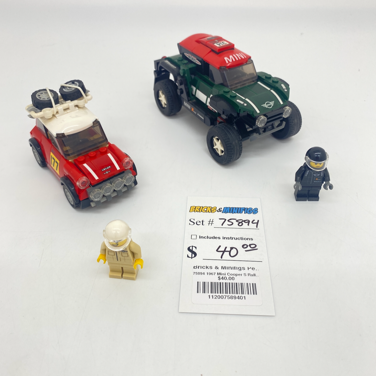 75894 1967 Mini Cooper S Rally and 2018 MINI John Cooper Works Buggy (U1) product image 1, provided for visual reference and