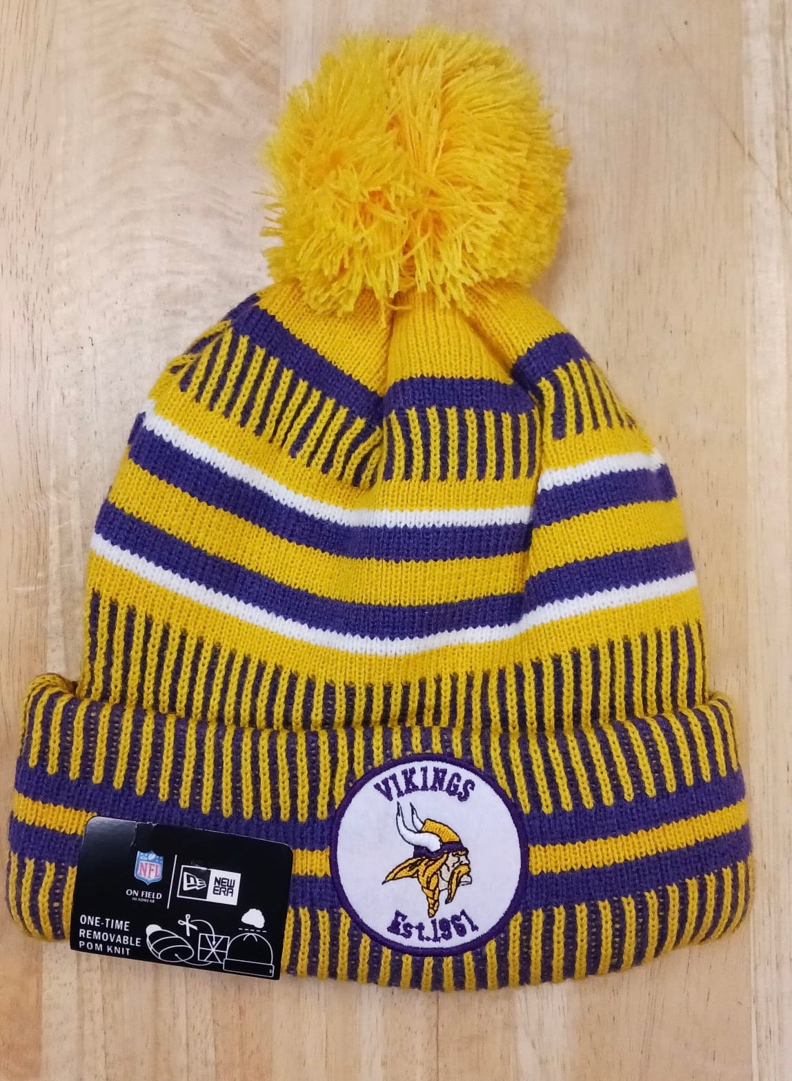 Minnesota Vikings Official NFL New Era winter Knit Hat with product image 1