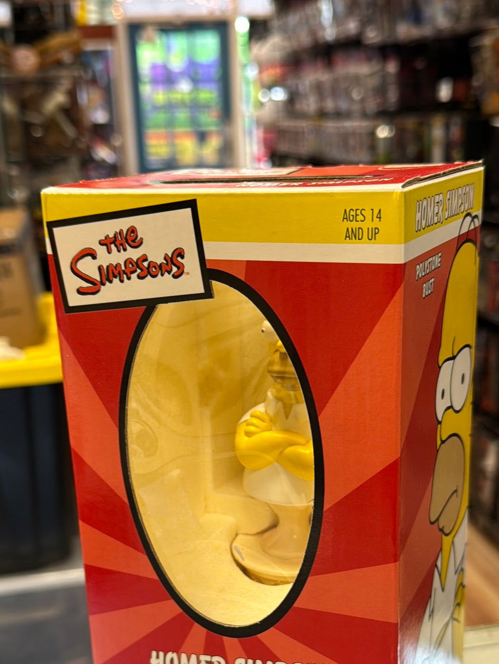 Homer Simpson Polystone Bust (Vintage Sideshow, The Simpson) NEW OPEN BOX product image 3, provided for visual reference and