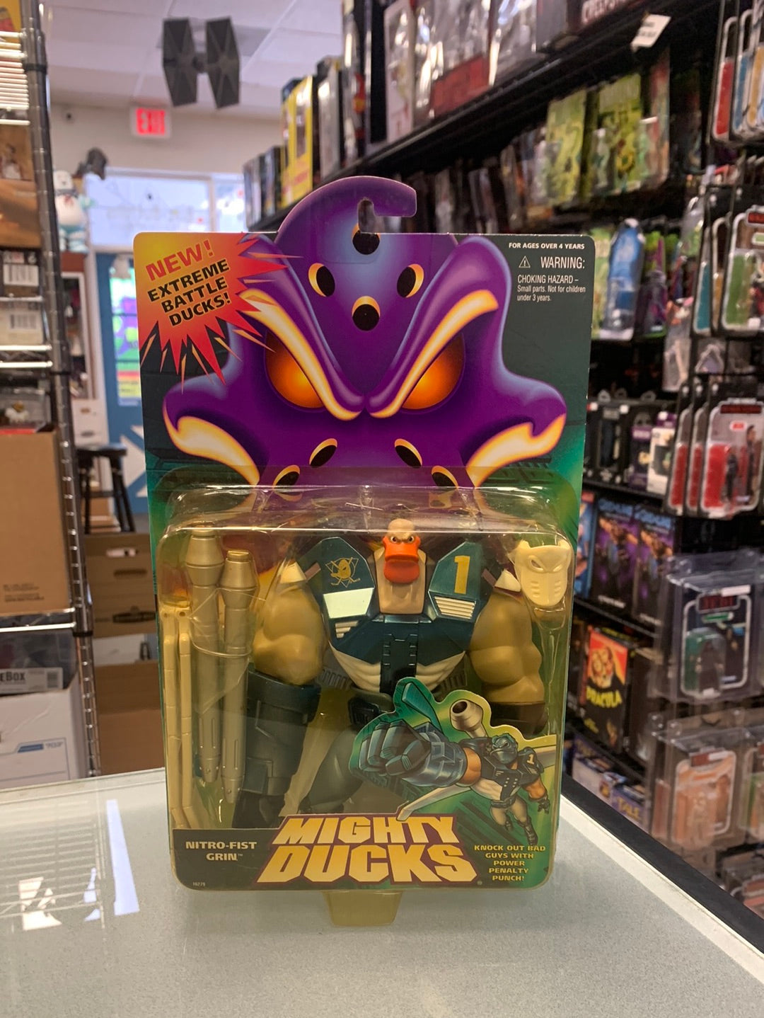 Nitro Fist Grin (Mighty Ducks, Mattel) product image 1, provided for visual reference and product detail review