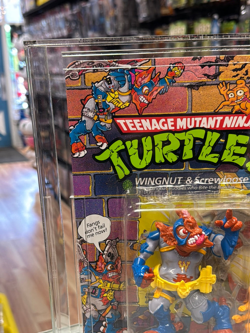 Wingnut & Screwloose 24 Back (Vintage TMNT Ninja Turtles, Playmates) **CAS Graded 80** product image 2, provided for visual