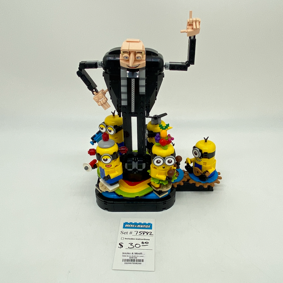 75582 Brick-Built Gru and Minions (U) product image 1, provided for visual reference and product detail review