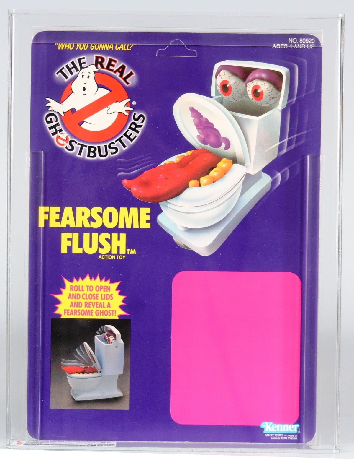 Proof Card Prototype: Fearsome Flush (Ghostbuster, Kenner) **CAS Graded 95** product image 1, provided for visual reference