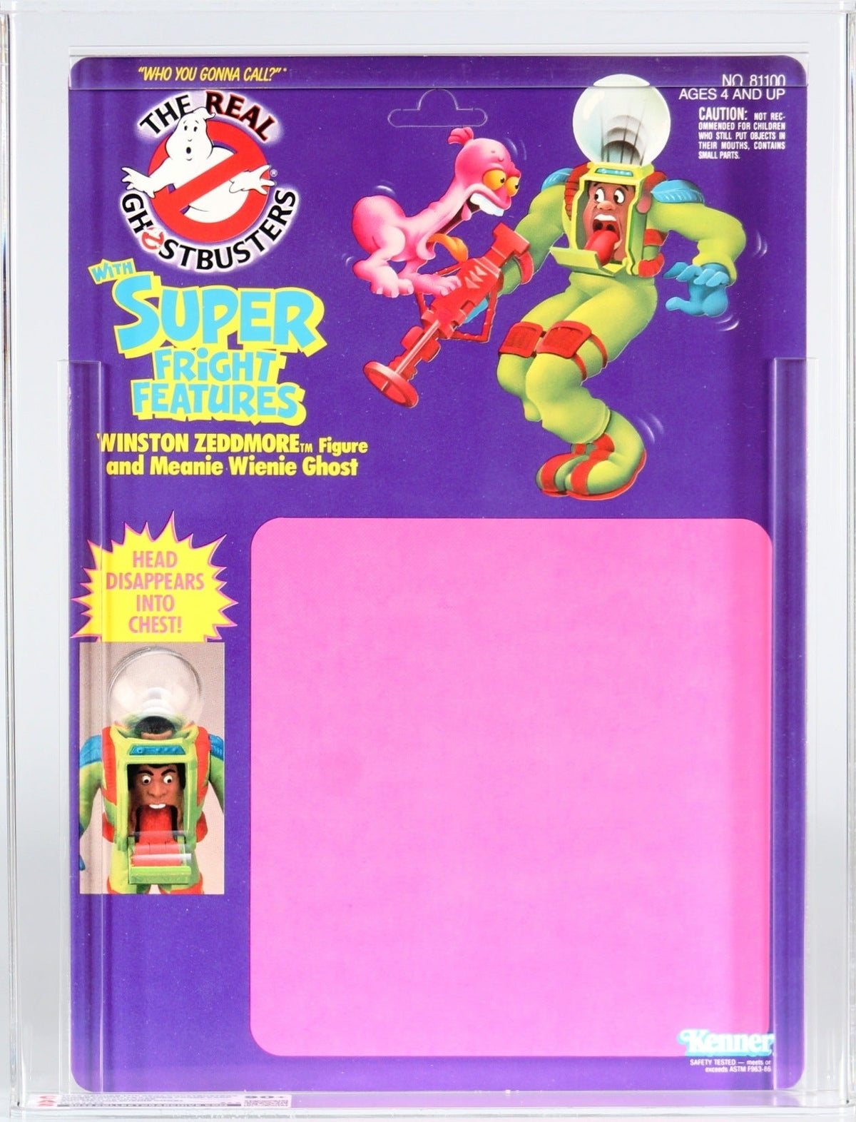 Proof Prototype: Fright Features Winston Zeddmore (Ghostbuster, Kenner) **CAS Graded 90+** product image 1, provided for