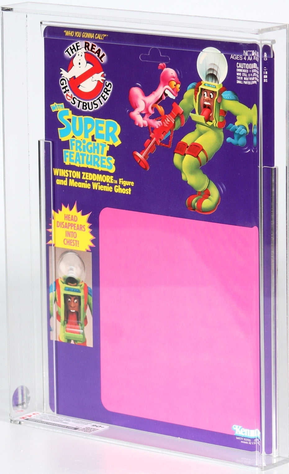 Proof Prototype: Fright Features Winston Zeddmore (Ghostbuster, Kenner) **CAS Graded 90+** product image 3, provided for