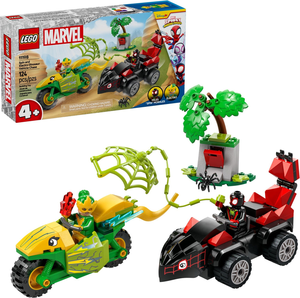 11198 Spin and Electro Dinosaur Vehicle Chase