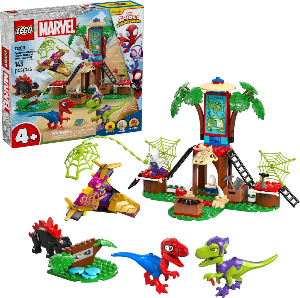 11200 Spidey and Gobby's Raptor Battle at Tree product image 1, provided for visual reference and product detail review