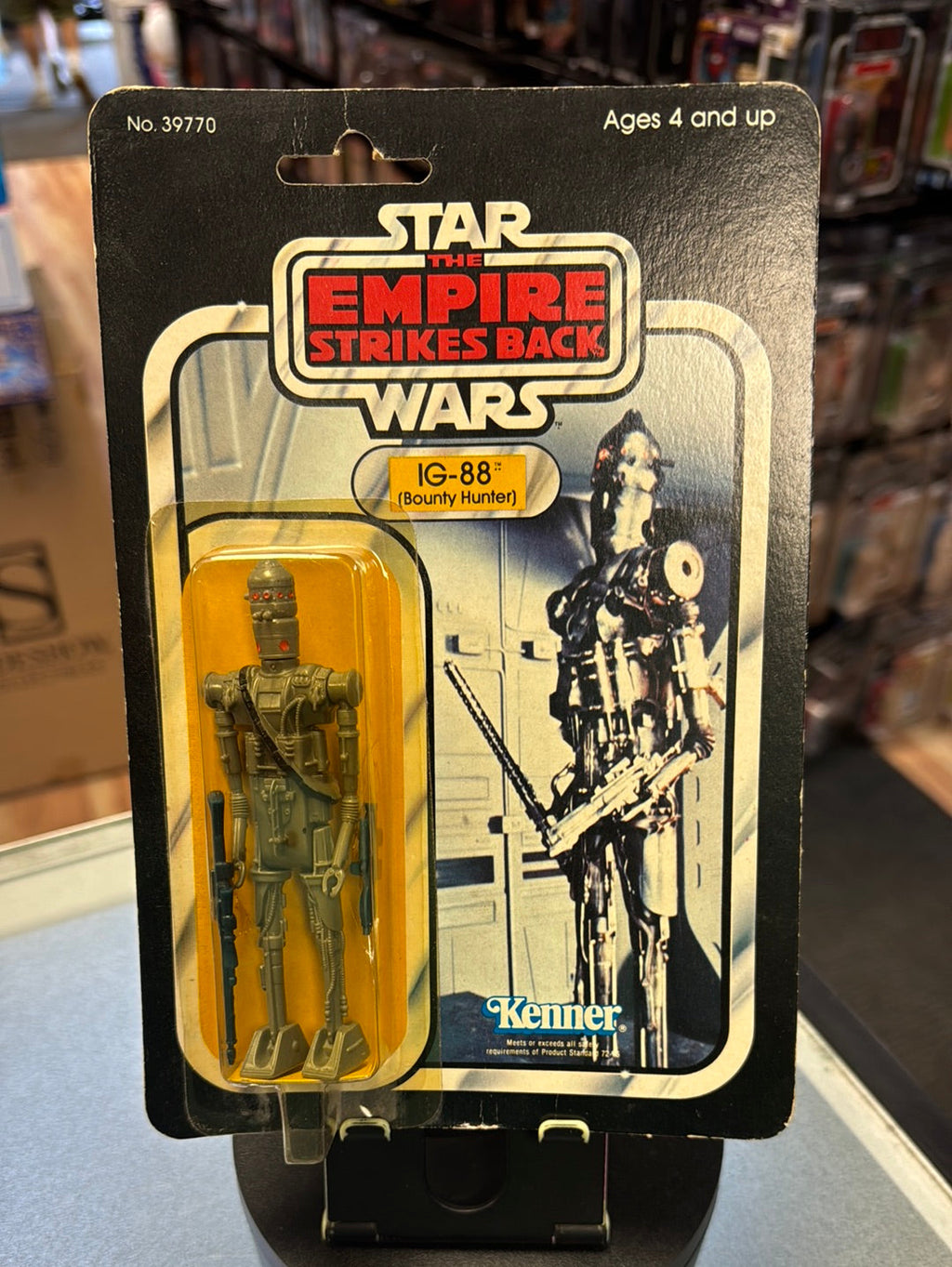 IG-88 Bounty Hunter ESB 31A 1713 (Vintage Star Wars, Kenner) SEALED product image 1, provided for visual reference and