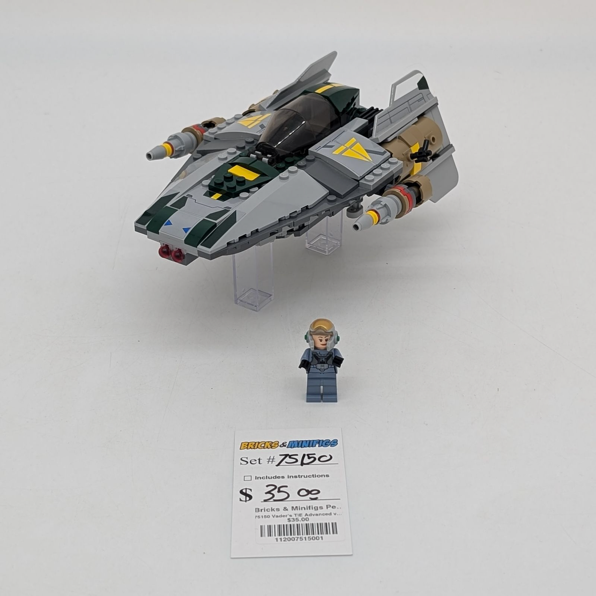 75150 Vader's TIE Advanced vs. A-Wing Starfighter (U1) product image 1, provided for visual reference and product detail