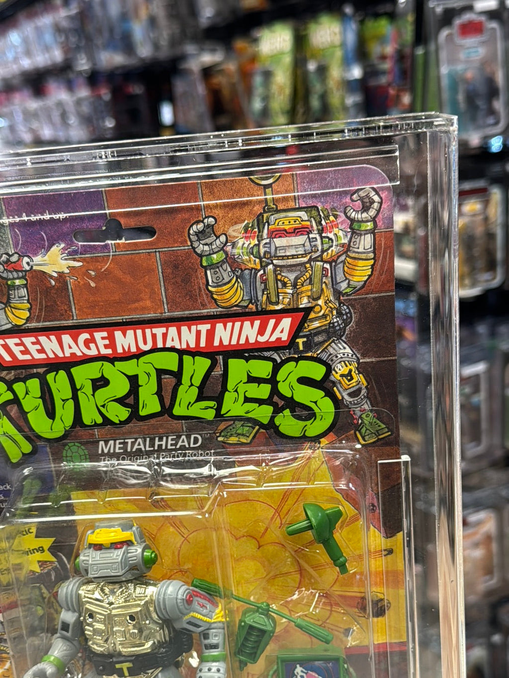 Metalhead 19 Back (Vintage TMNT Ninja Turtles, Playmates) **CAS Graded 85** product image 3, provided for visual reference