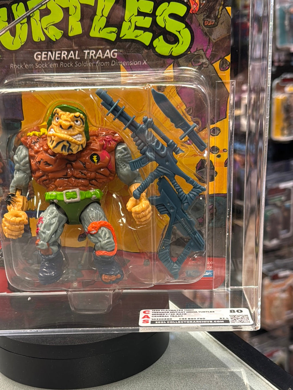 General Traag 20 Back (Vintage TMNT Ninja Turtles, Playmates) **CAS Graded 80** product image 5, provided for visual
