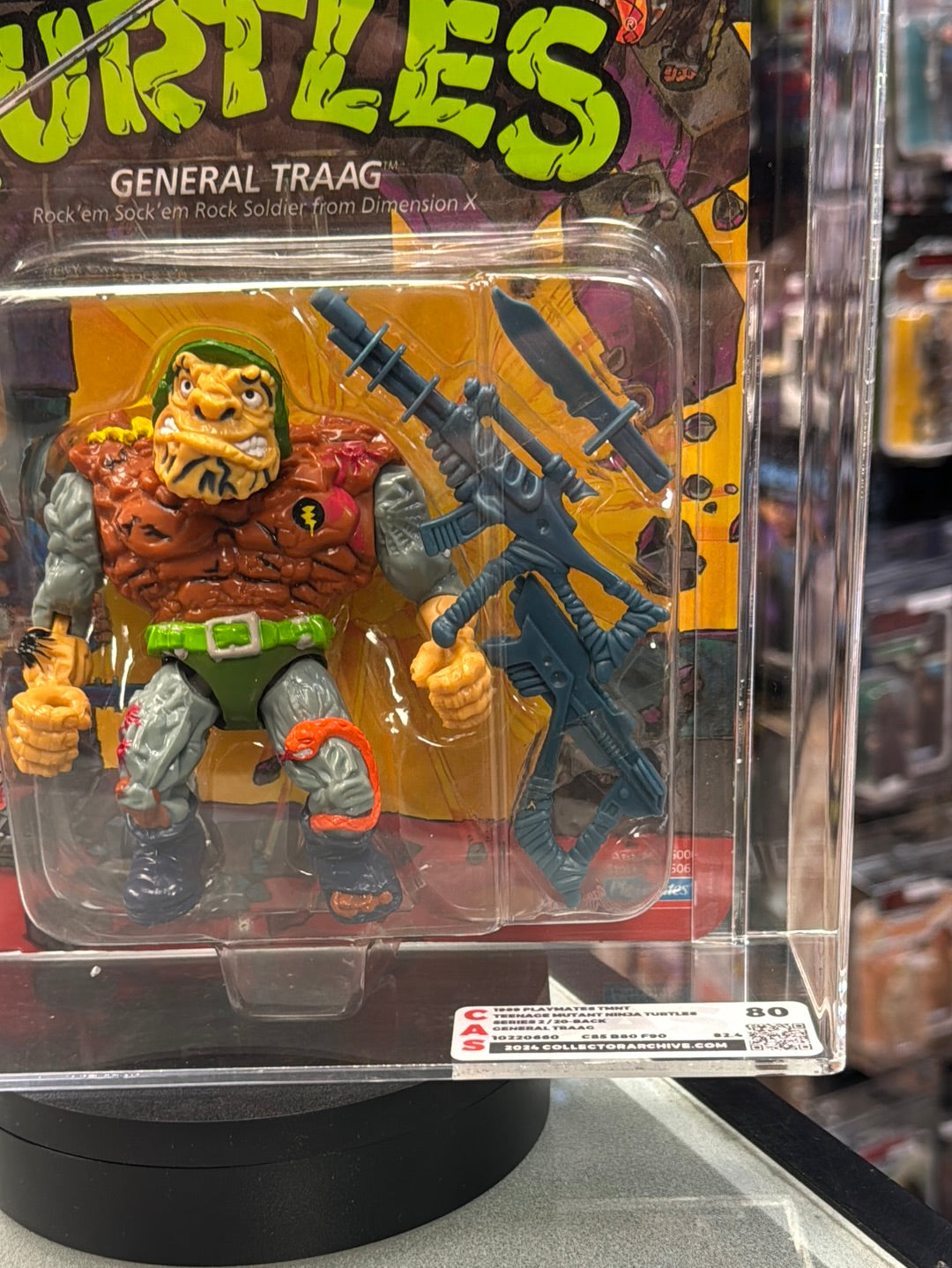 General Traag 20 Back (Vintage TMNT Ninja Turtles, Playmates) **CAS Graded 80** product image 5, provided for visual