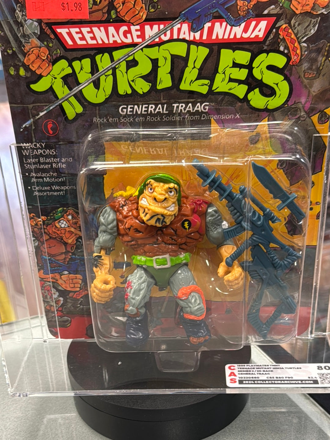 General Traag 20 Back (Vintage TMNT Ninja Turtles, Playmates) **CAS Graded 80** product image 8, provided for visual