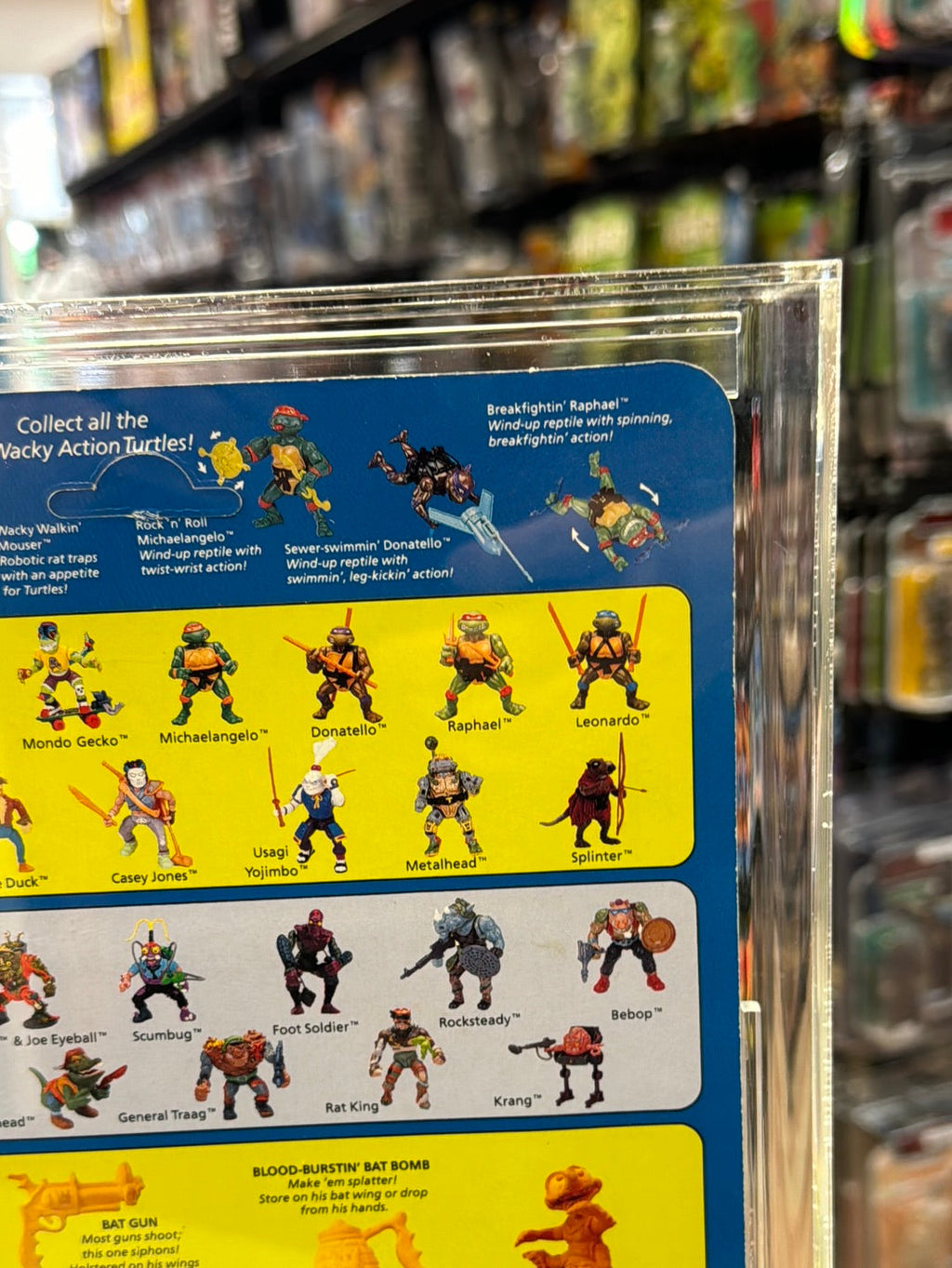 Wingnut & Screwloose 24 Back (Vintage TMNT Ninja Turtles, Playmates) **CAS Graded 80** product image 9, provided for visual