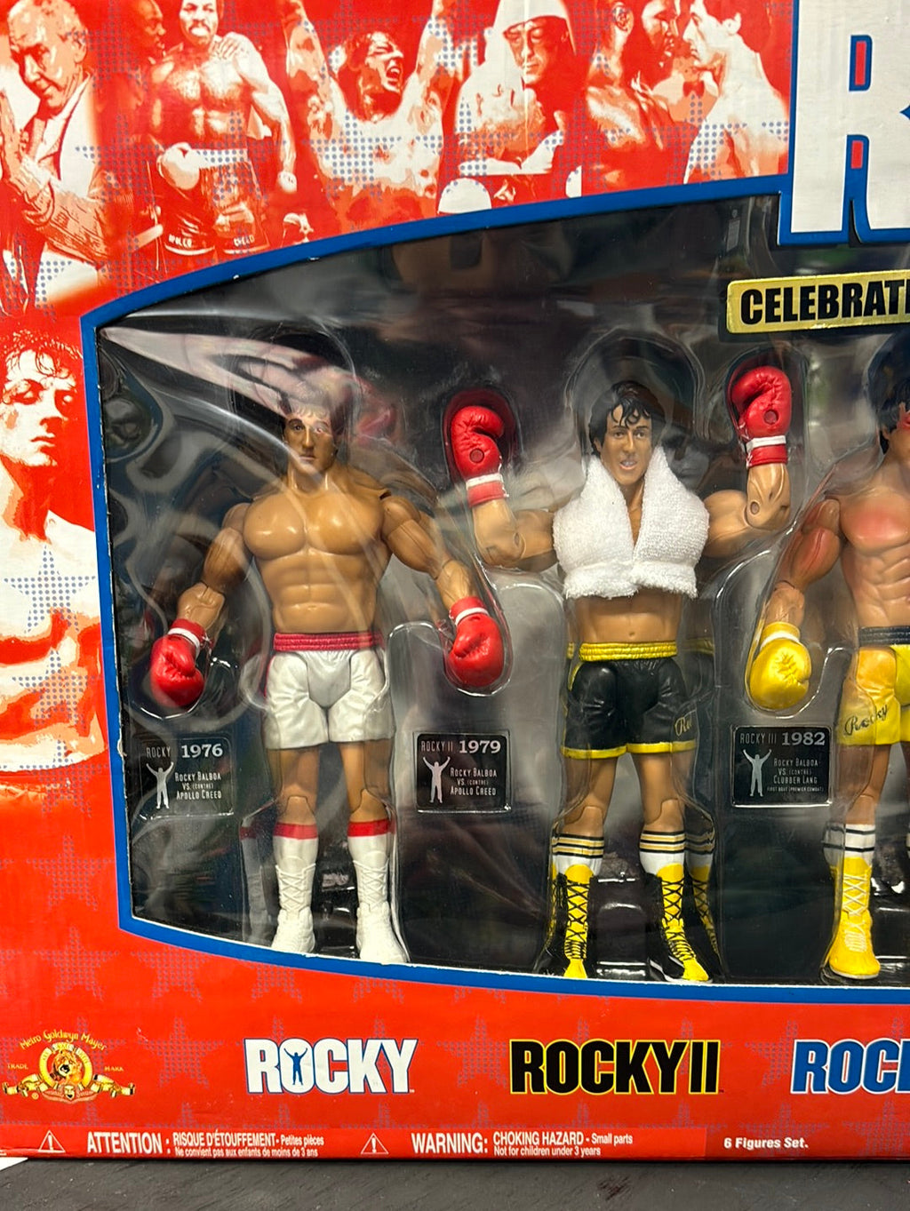 Rocky 30th Celebrations 6-Pack (Rocky, Jakks Pacific) SEALED product image 2, provided for visual reference and product