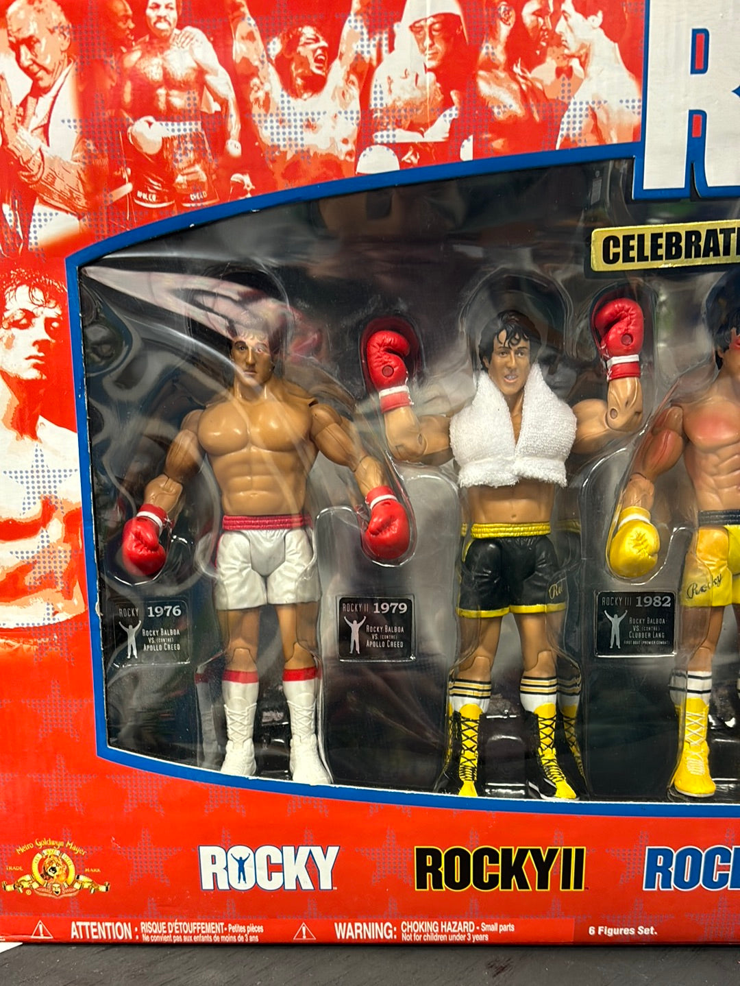 Rocky 30th Celebrations 6-Pack (Rocky, Jakks Pacific) SEALED product image 2, provided for visual reference and product