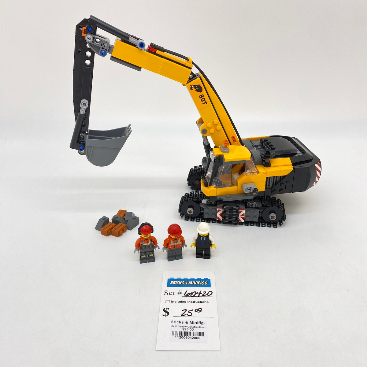60420 Yellow Construction Excavator (U) product image 2, provided for visual reference and product detail review