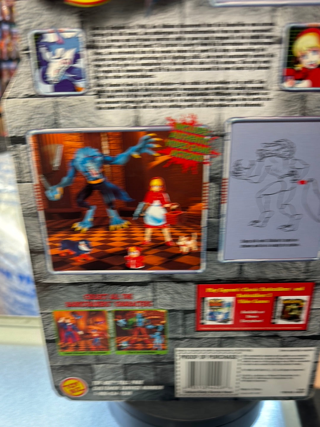 Jon Talbain & Baby Bonnie Hood 0311(Vintage Darkstalkers, Toybiz) Sealed product image 13, provided for visual reference and