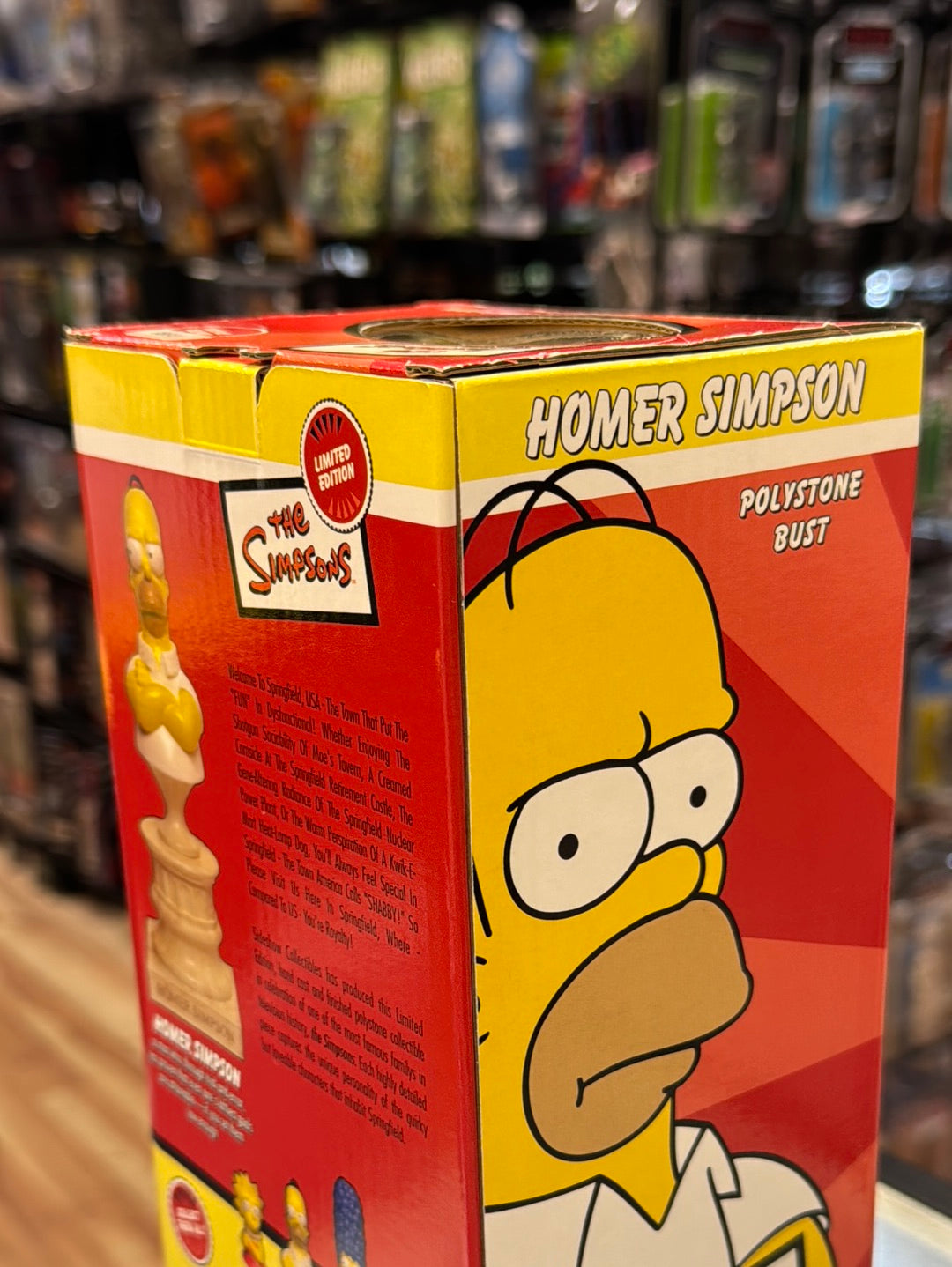 Homer Simpson Polystone Bust (Vintage Sideshow, The Simpson) NEW OPEN BOX product image 7, provided for visual reference and