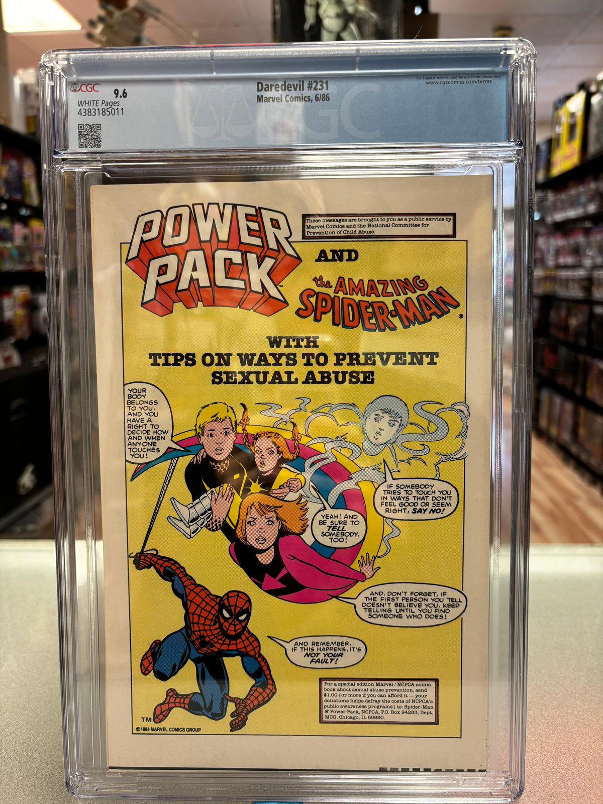 Daredevil #231 (CGC Graded 9.6 White, Marvel) product image 4, provided for visual reference and product detail review